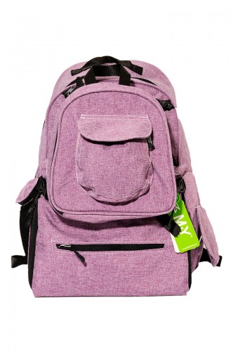 MY Collection Simay Mama Baby Rucksack 6495-06 Lila 6495-06