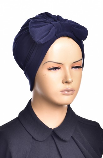 Sandy Ready Turban Bone 1002-10 Navy Blue 1002-10