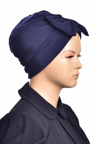 Sandy Ready Turban Bone 1002-10 Navy Blue 1002-10