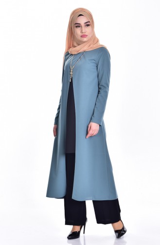 Tunique avec Collier 3167-03 Vert menthe 3167-03