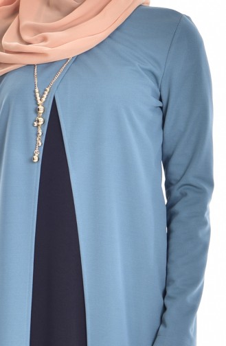 Tunique avec Collier 3167-03 Vert menthe 3167-03