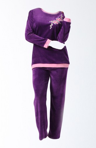 Pijama Takımı 8155-01 Mor