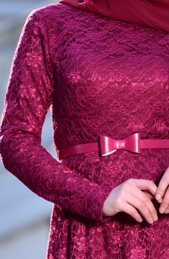 فساتين سهرة بتصميم اسلامي فوشيا 0142-05