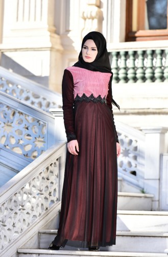 Hijab Abendkleid  99135-05 Rosa 99135-05