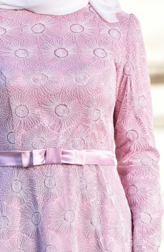 Pink Hijab Evening Dress 10016-03
