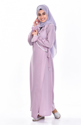 Powder Hijab Dress 1004-03