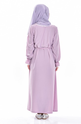 Powder Hijab Dress 1004-03
