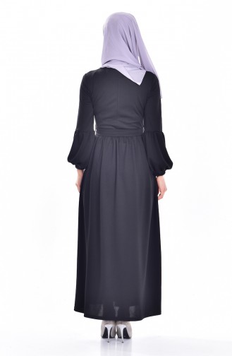 Black Hijab Dress 5103-01