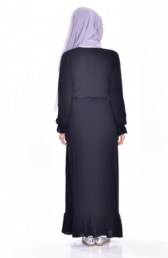 Black Hijab Dress 1001-04