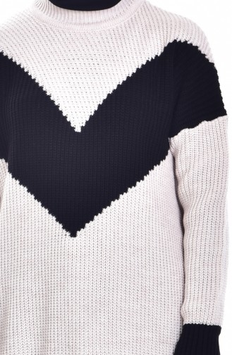 Patterned Knitwear Sweater 6700-01 Rock 6700-01