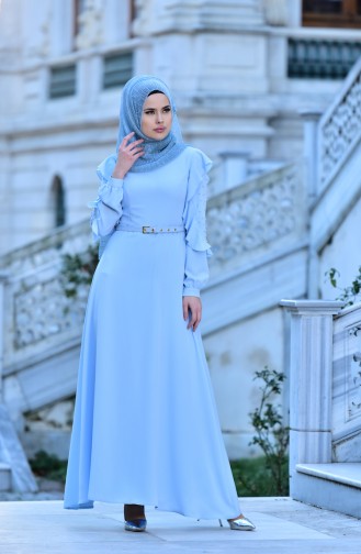 Baby Blue Hijab Dress 447748-01