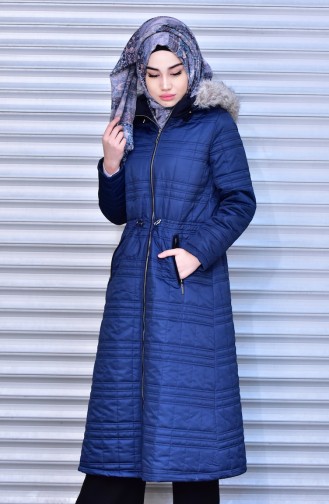 Navy Blue Winter Coat 35565C-02