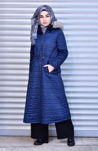 Navy Blue Winter Coat 35565C-02