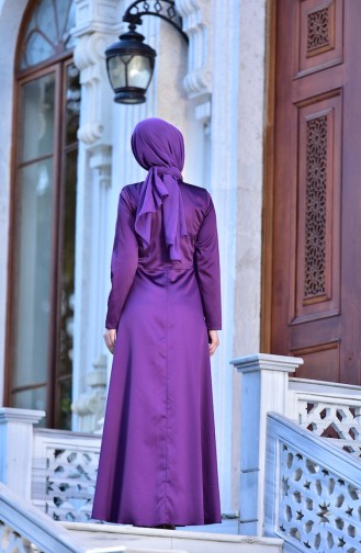 Purple İslamitische Avondjurk 5406-04