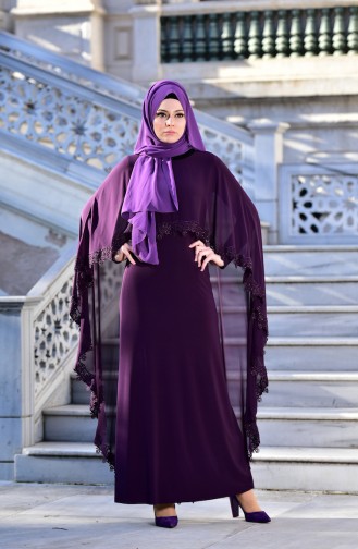 Robe de Soirée 4476-05 Pourpre 4476-05