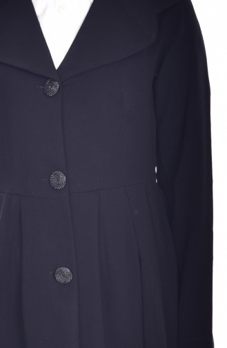Buttoned Coat 6040-03 Black 6040-03