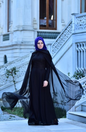 Habillé Hijab Noir 440993-01