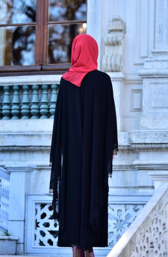 Habillé Hijab Noir 4476-08