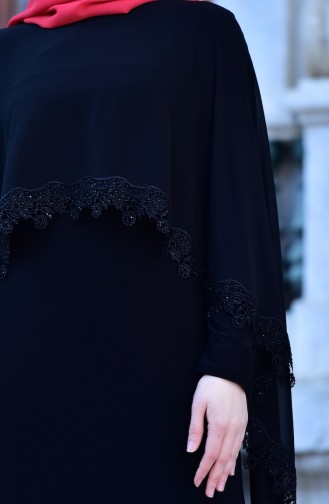 Habillé Hijab Noir 4476-08