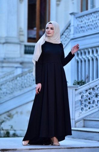 Black Hijab Dress 0134-06