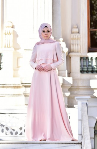 Habillé Hijab Saumon 4481-05