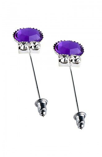 Fsg Lila Schmuck Silber Beschichtung Schal und Kopftuch Nadel 07-0418-41-13 07-0418-41-13