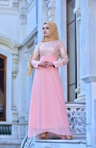 Habillé Hijab Violet 2369-08