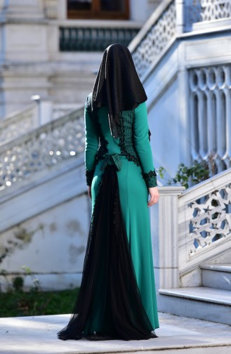 Habillé Hijab Vert 4339-01