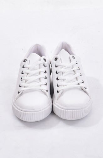 White Sport Shoes 0778-04