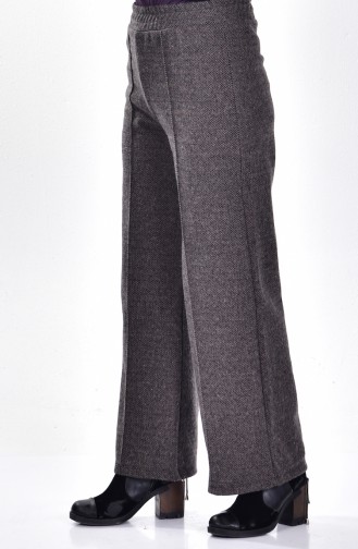 Pantalon élastique Large 1001-06 Brun 1001-06