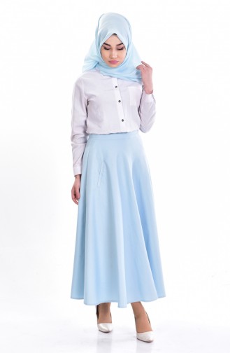 Mevlana Etek 7010-01 Bebe Mavi