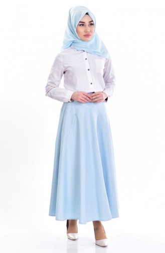Mevlana Etek 7010-01 Bebe Mavi