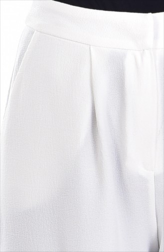 Pantalon Blanc 3841-06
