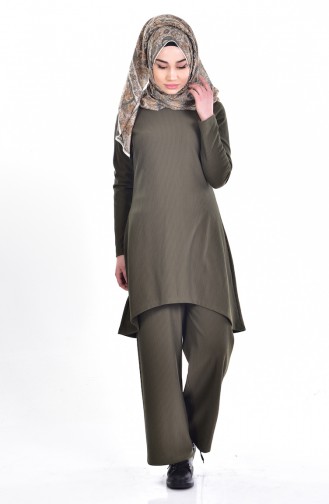 Tunika mit Hose 2er Set 4030-04 Khaki 4030-04