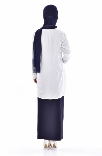Navy Blue Skirt 3084-02