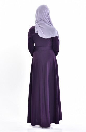 Purple Hijab Dress 5080-01