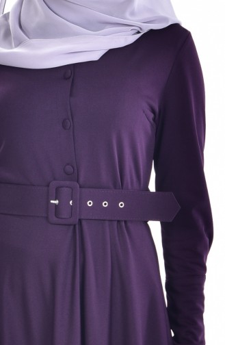 Purple Hijab Dress 5080-01