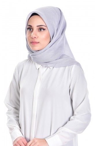 Echarpe Paillette Grande Taille 70050-11 Argent 11