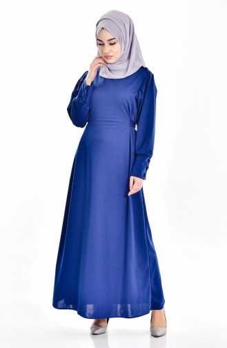 Indigo Hijab Dress 1009-01