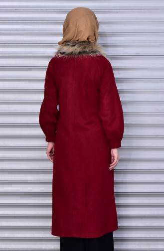 Furry Coat 4107-09 Red 4107-09