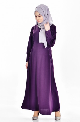 Purple Hijab Dress 1009-07
