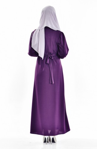 Purple Hijab Dress 1009-07