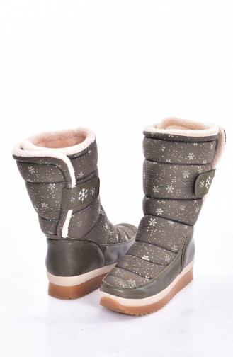 Khaki Boots-booties 0230-04