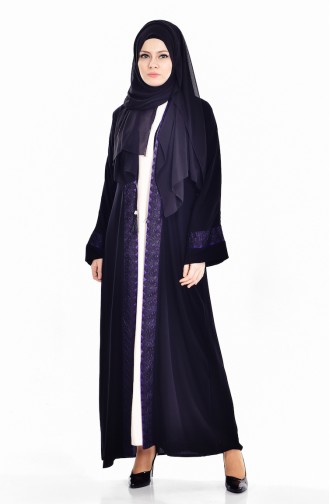 Dress Ferace Double Suit 7752-03 Black Purple 7752-03