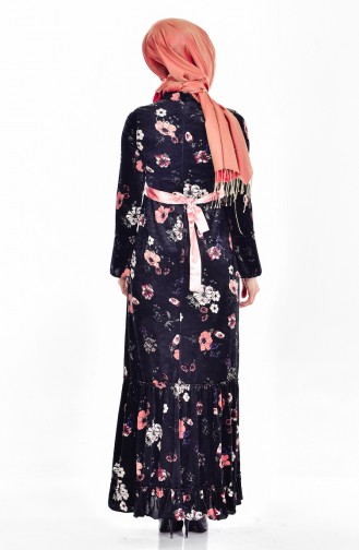 Pink Hijab Dress 7892-02