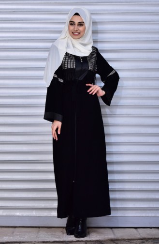 Abaya  7757-01 Schwarz 7757-01