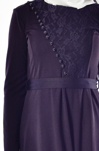 Black Hijab Dress 4435-03