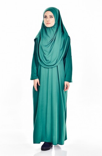 Robe de Prière Vert emeraude 0900B-04