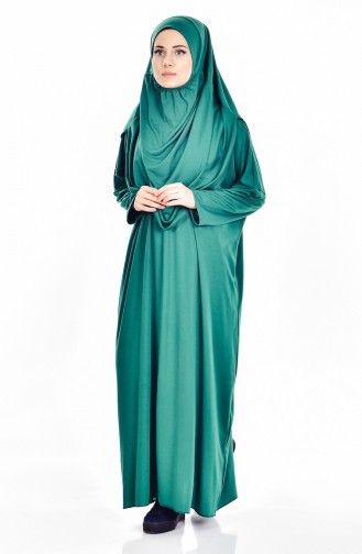 Robe de Prière Vert emeraude 0900B-04