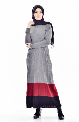 Smoke-Colored Hijab Dress 4026-04